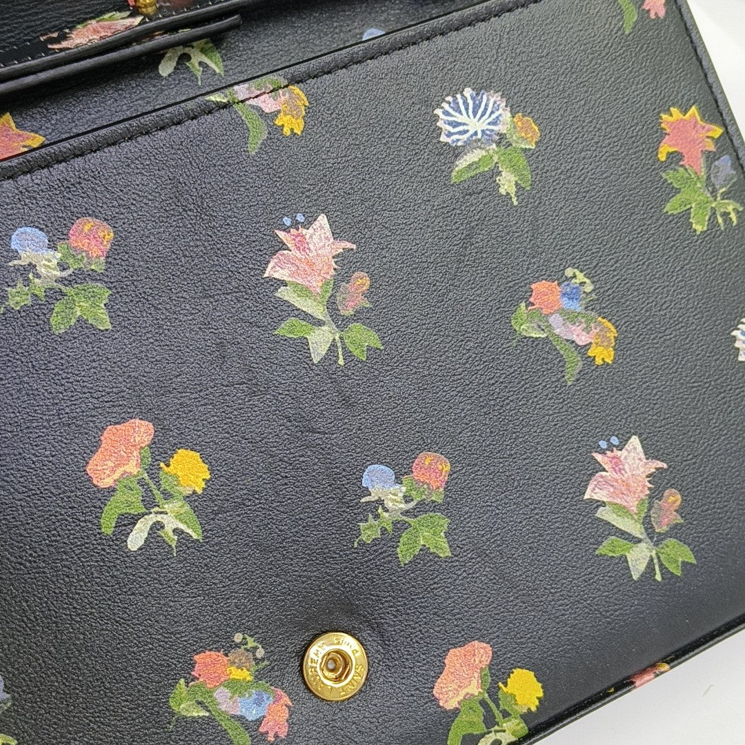 Calfskin Shoulder Bag Black
