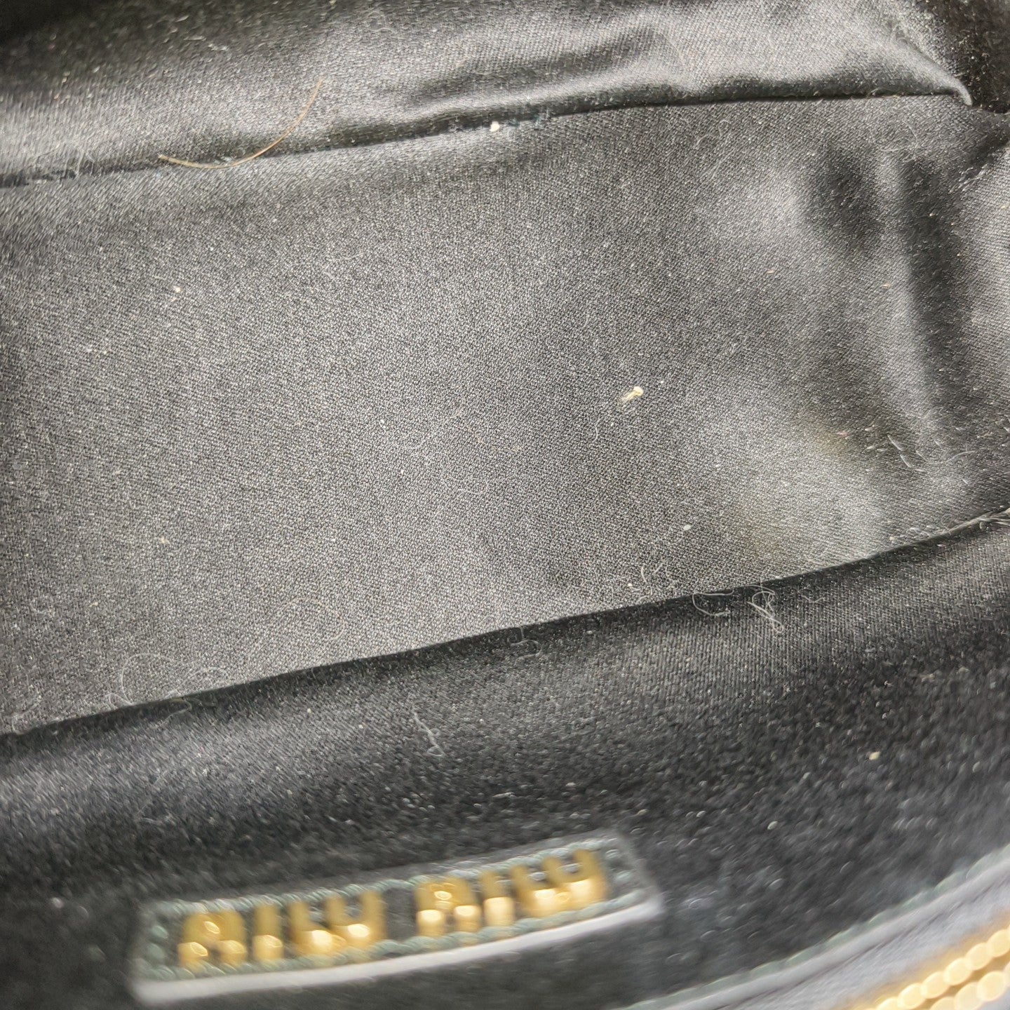 Arcadie Matelassé Small Velvet Black