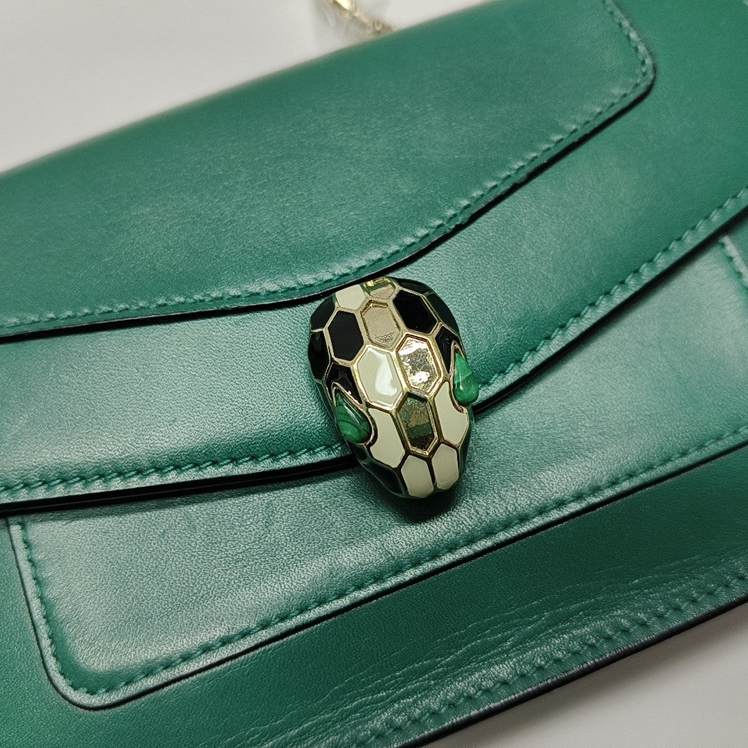 SERPENTI FOREVER Calfskin Green