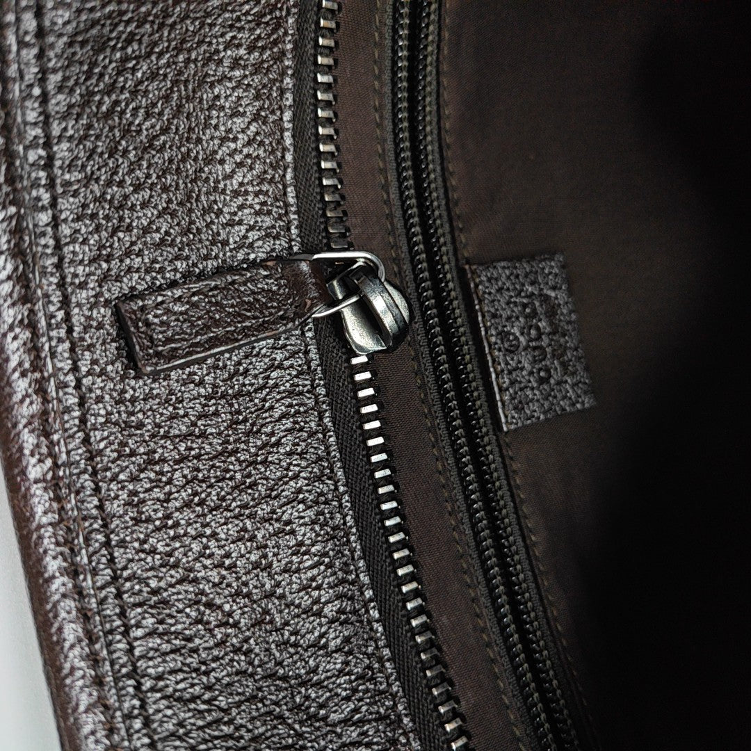 Monogram Canvas Tote Bag Brown