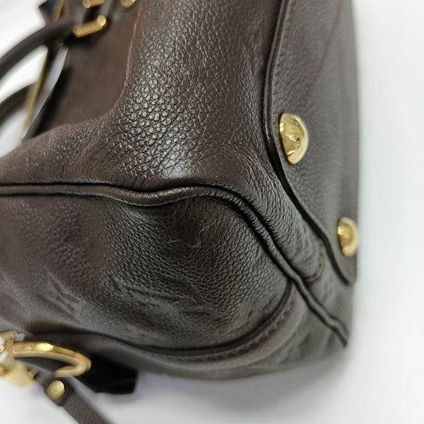 SPEEDY 25 Monogram Calfskin Brown