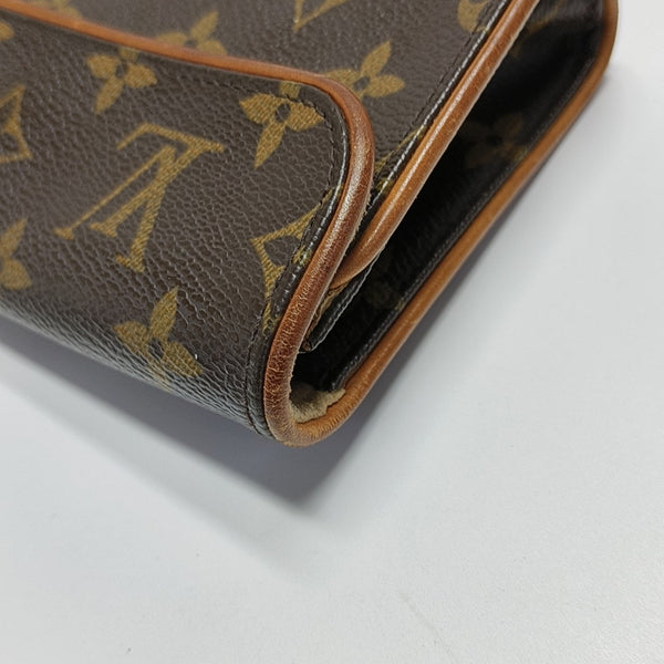 FLORENTINE Monogram Coated Canvas Brown