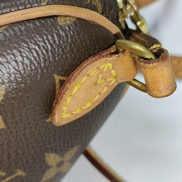 SPEEDY Nano Monogram Coated Canvas Brown