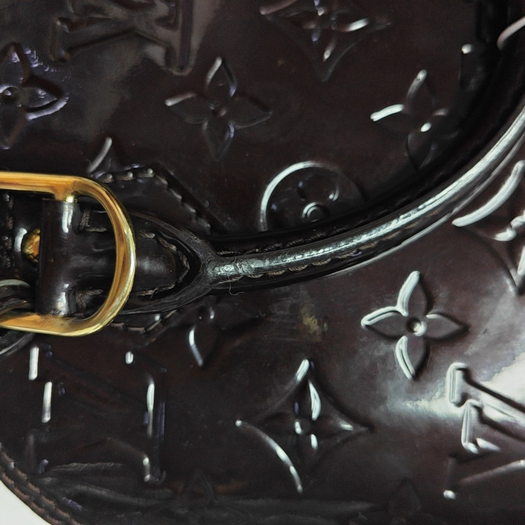 ALMA BB Monogram Patent Leather Red