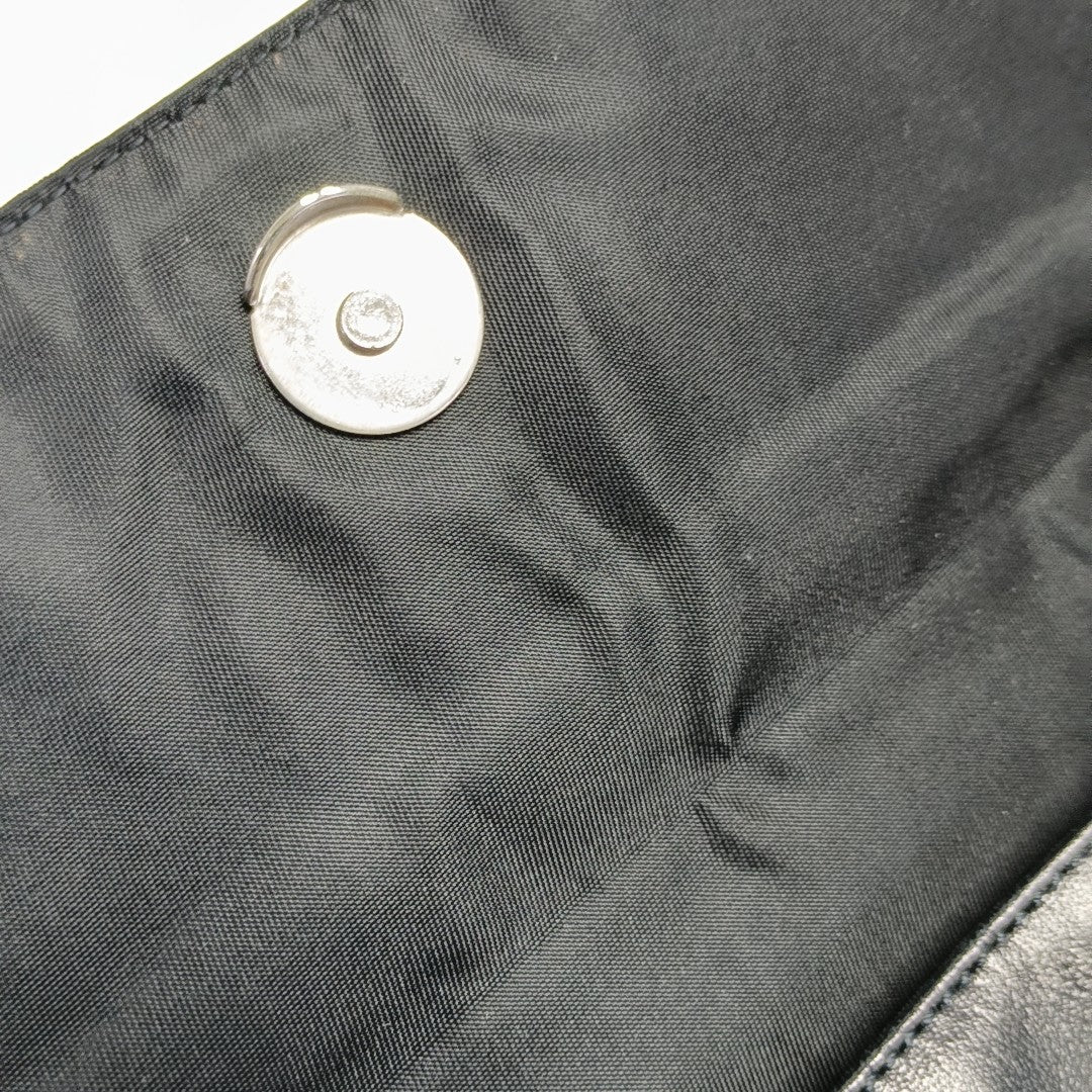 Calfskin Shoulder Bag Black