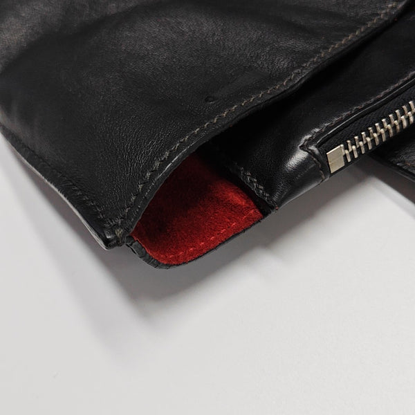 Calfskin Top Handle Bag Black