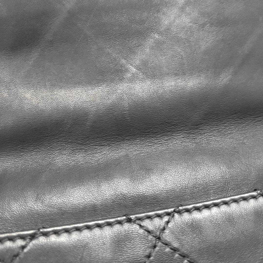 Quilted Lambskin Shoulder Bag Black