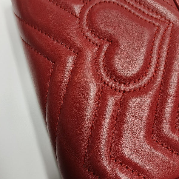 GG Marmont Mini Quilted Calfskin Red
