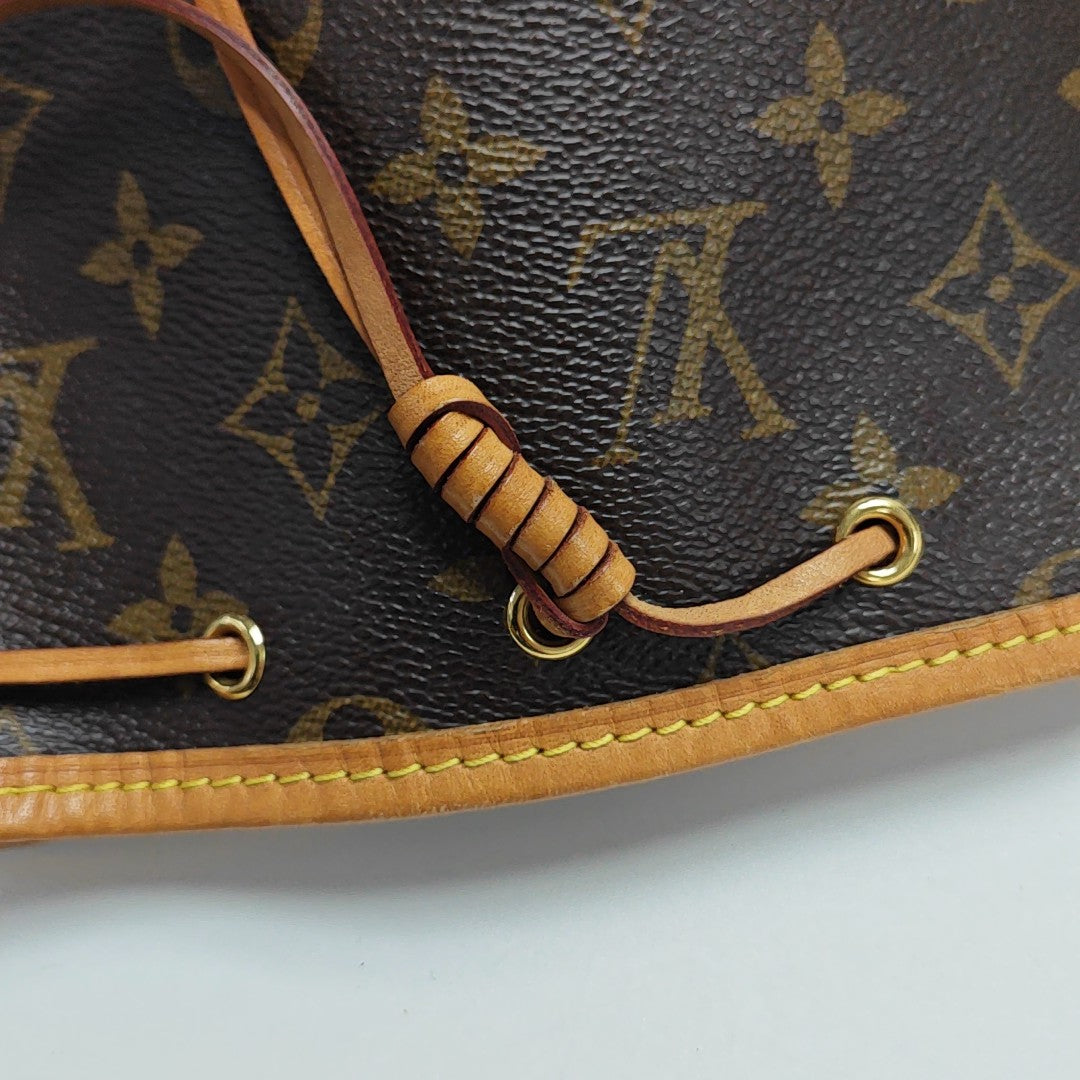 NÉONOÉ Nano Monogram Coated Canvas Brown