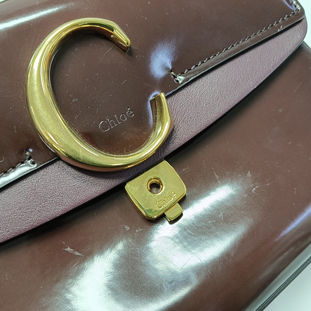 Chloé C Small Calfskin Red