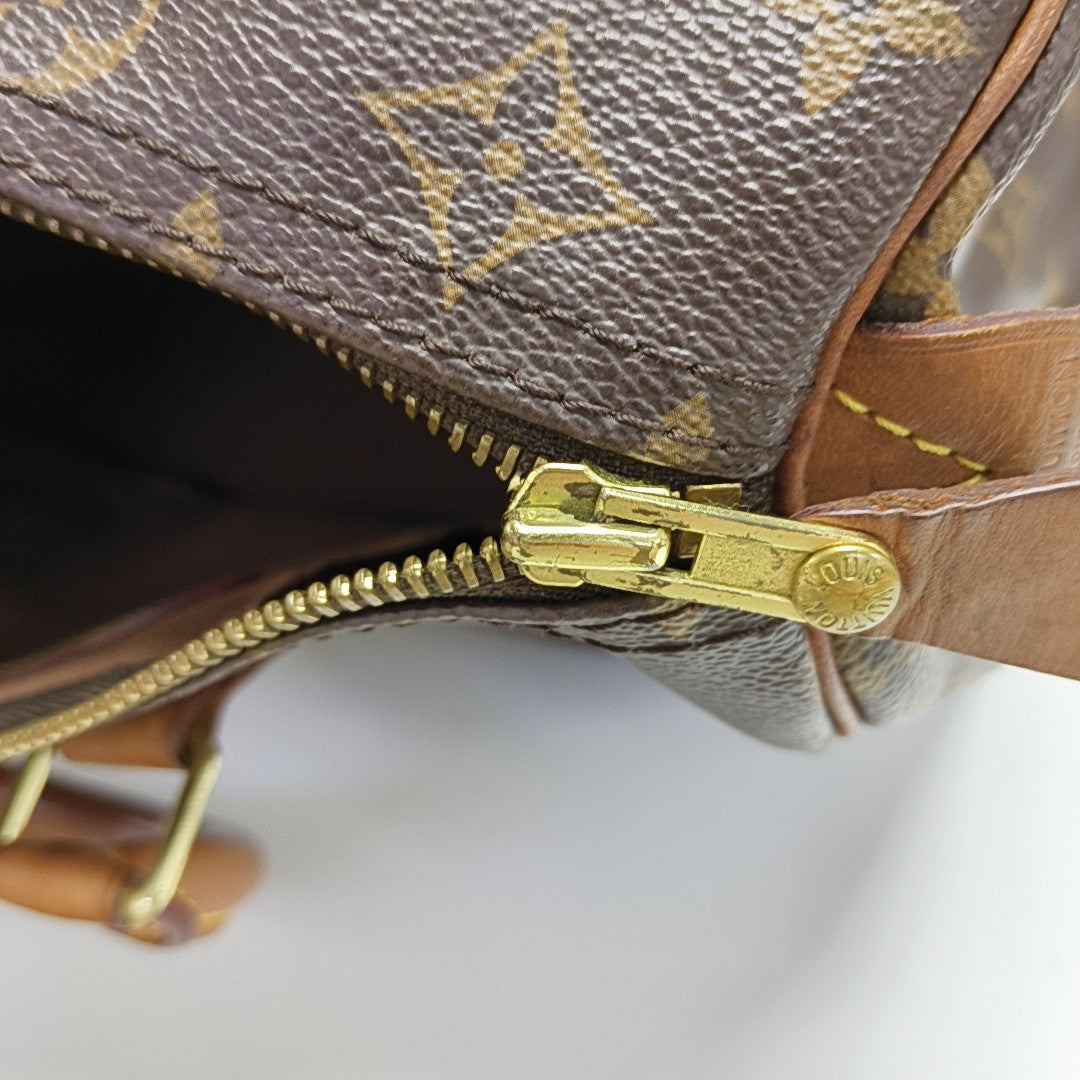 SPEEDY 30 Monogram Coated Canvas Brown