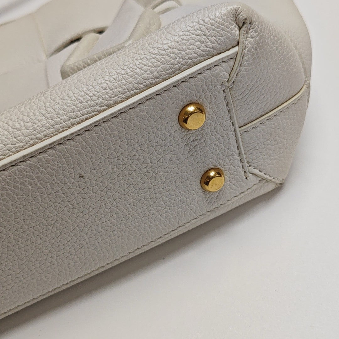 Arco Small Calfskin White