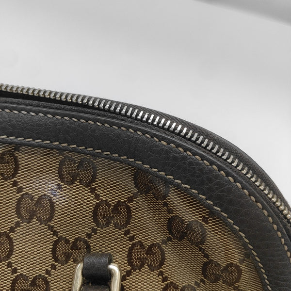 Monogram Coated Canvas Shoulder Bag Brown