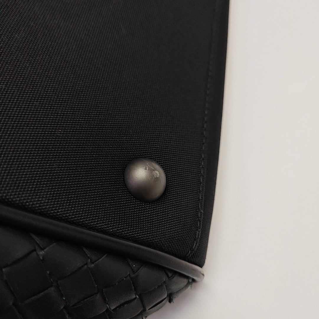Fabric Top Handle Bag Black