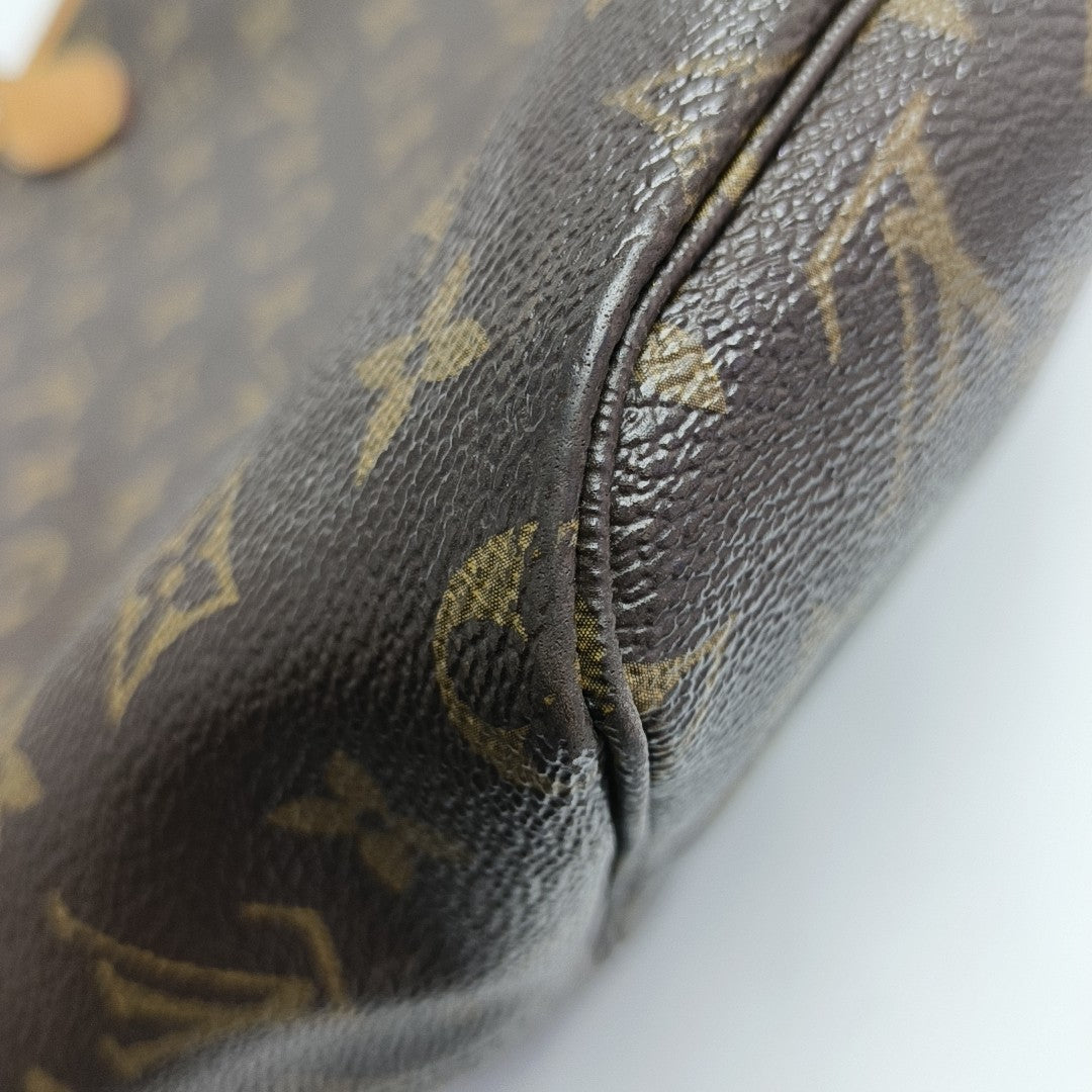NEVERFULL GM Monogram Coated Canvas Brown