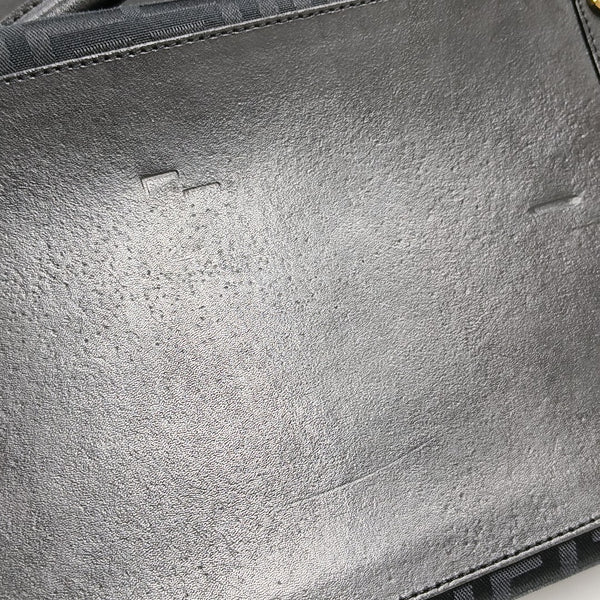 Canvas Top Handle Bag Black