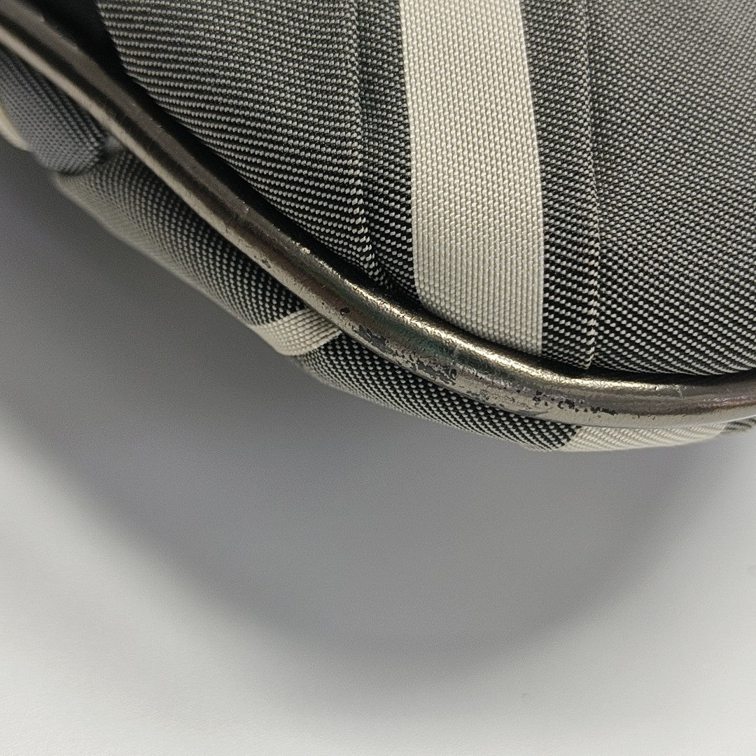 Nylon Shoulder Bag Large Gray