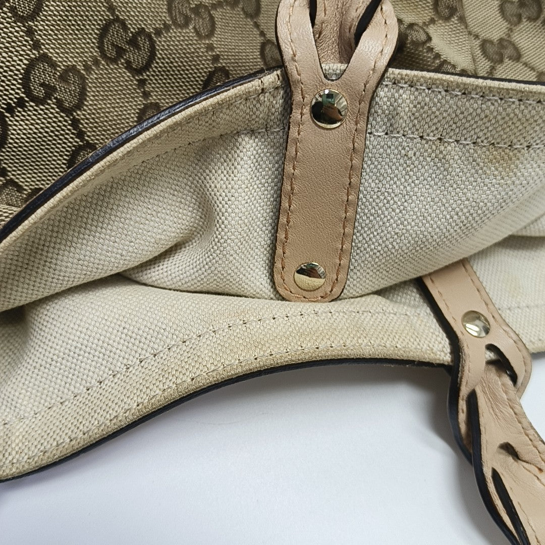 Monogram Canvas Tote Bag Brown