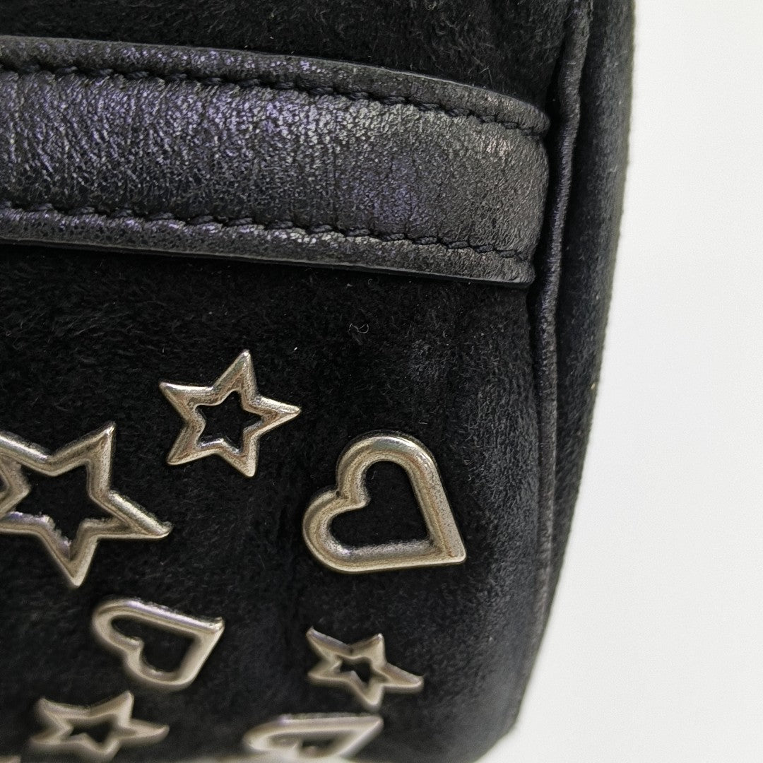 Suede Bucket Bag Black