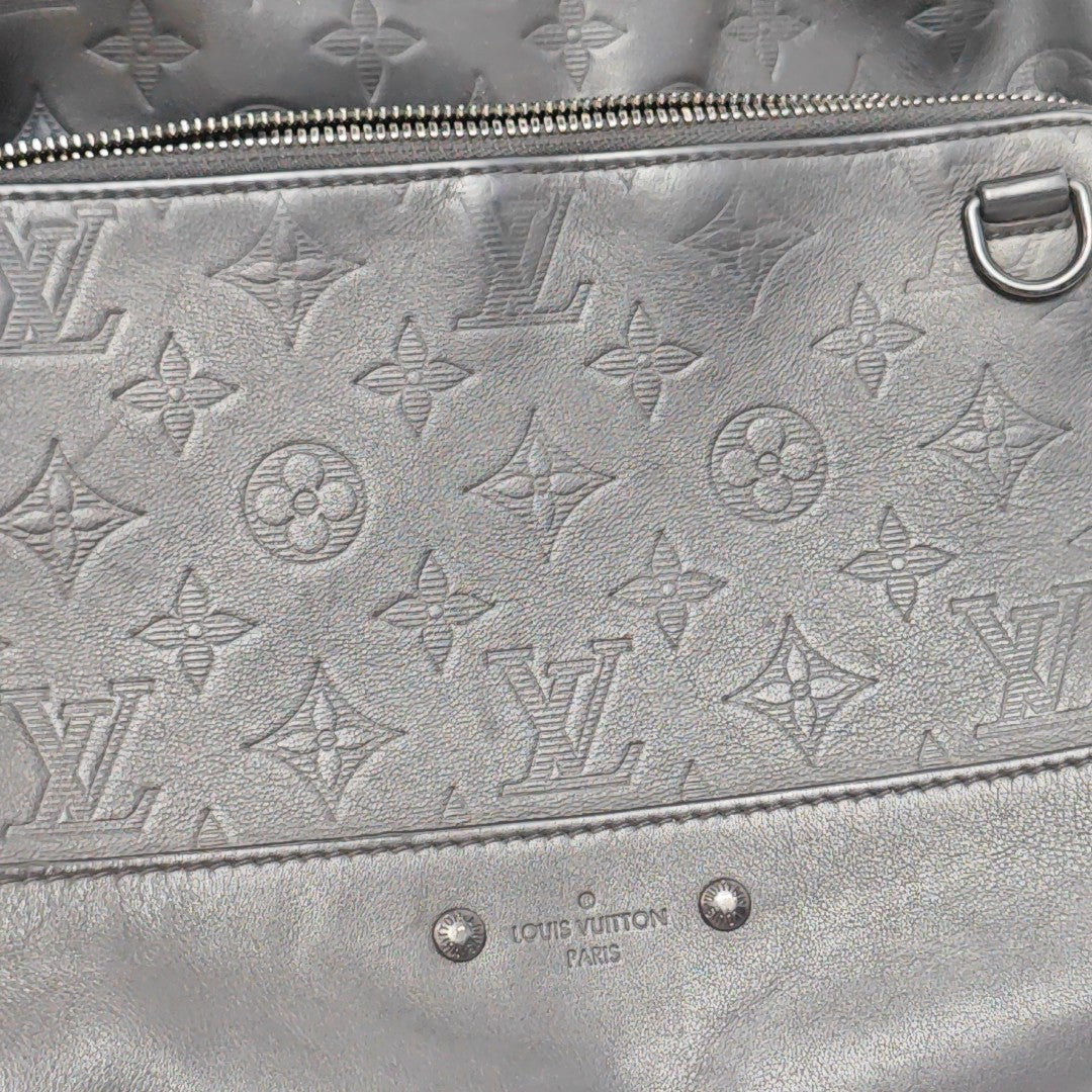 RACER Monogram Calfskin Black