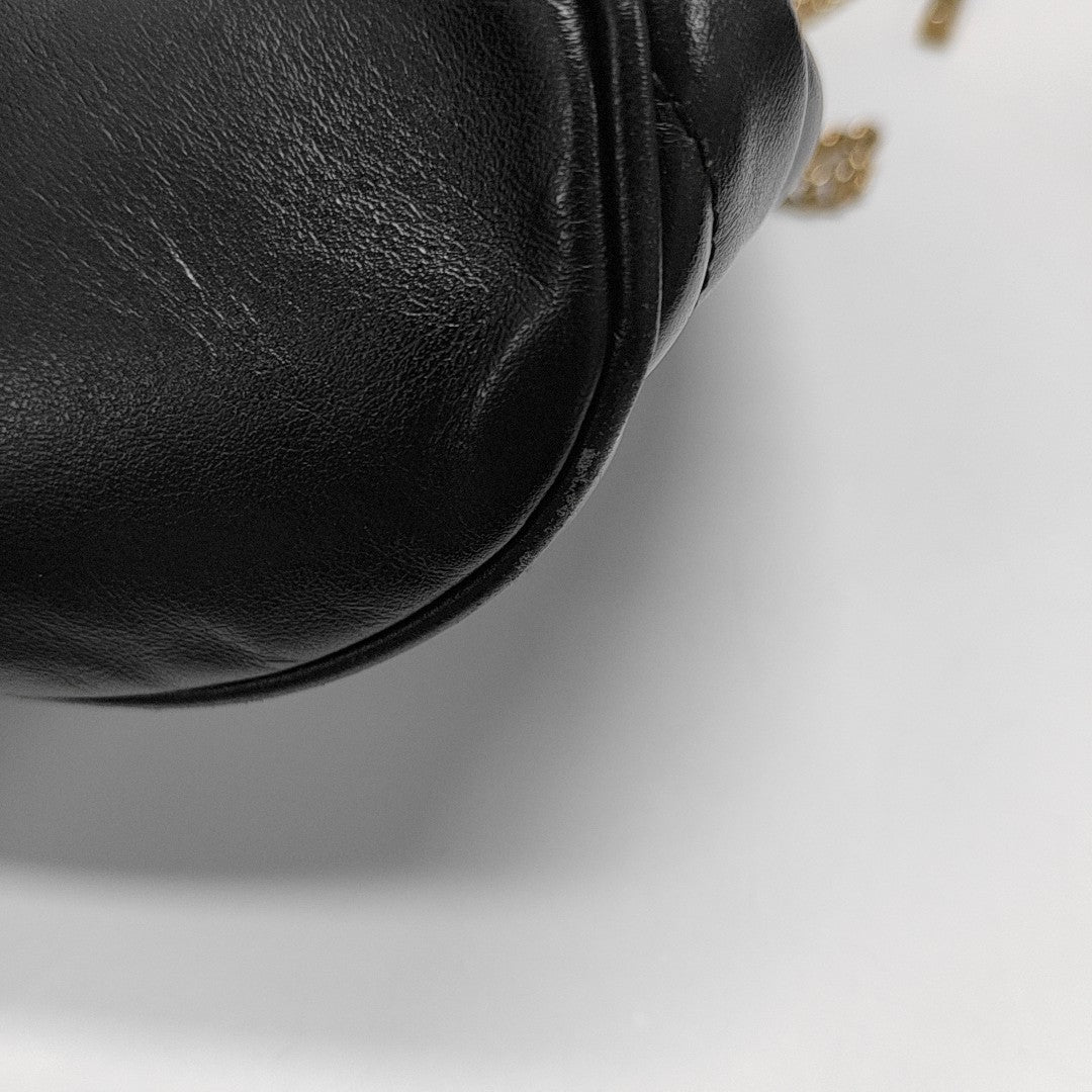 GG Marmont Mini Quilted Calfskin Black