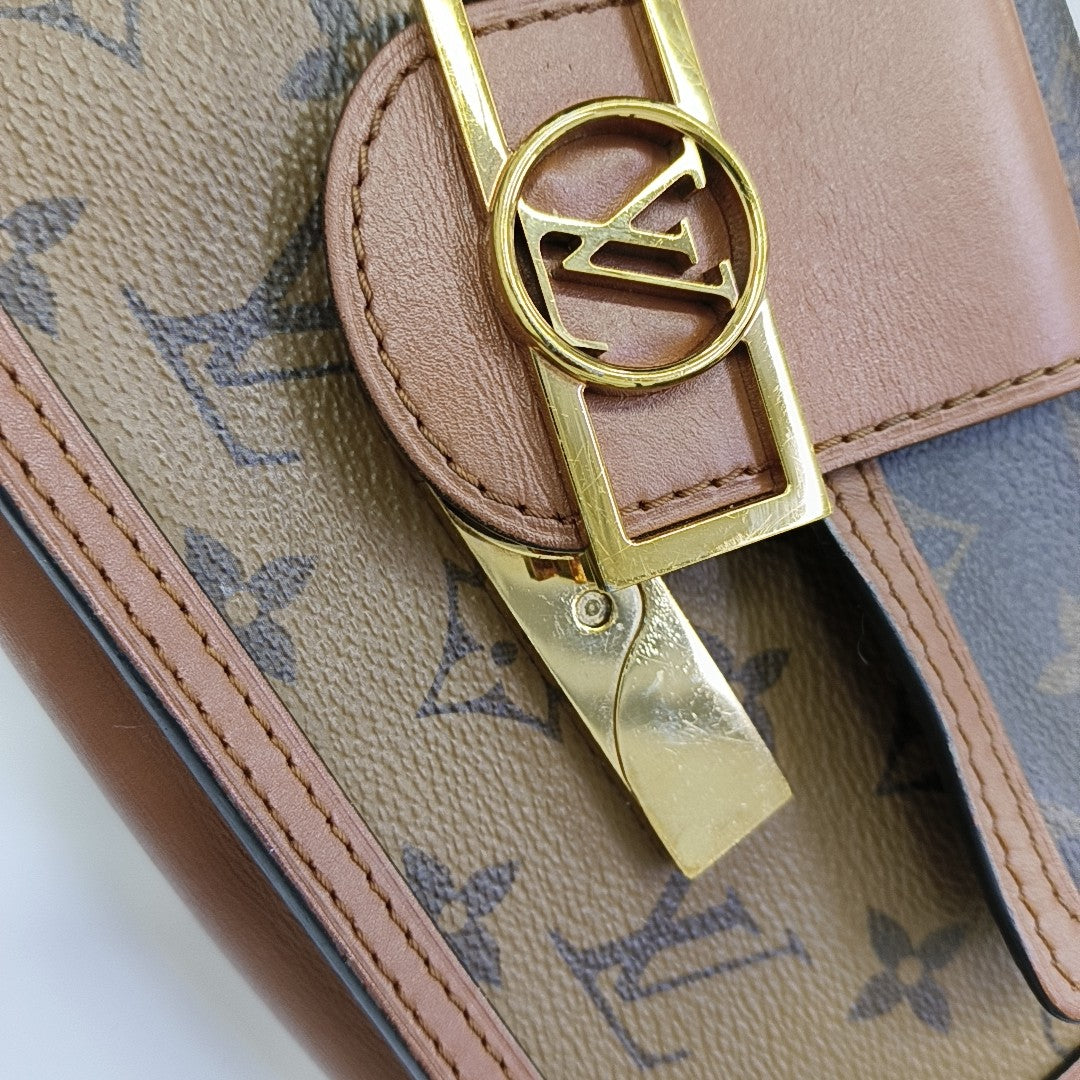 DAUPHINE WOC Monogram Coated Canvas Brown