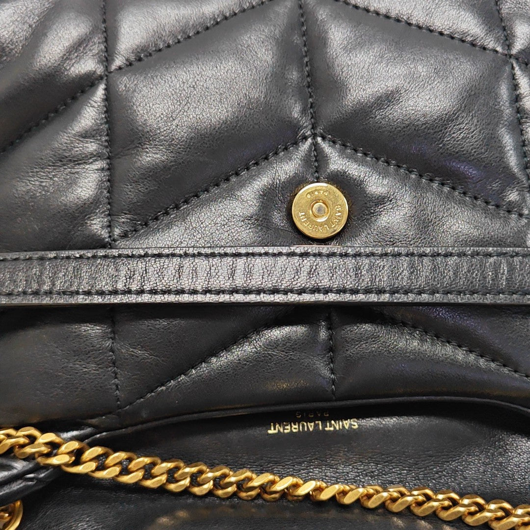 PUFFER TOY Mini Chevron Lambskin Black