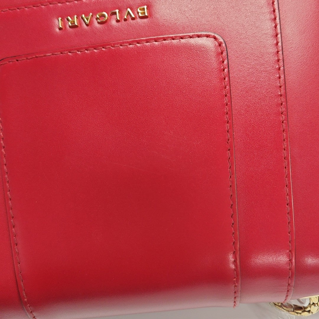 SERPENTI FOREVER Small Calfskin Red