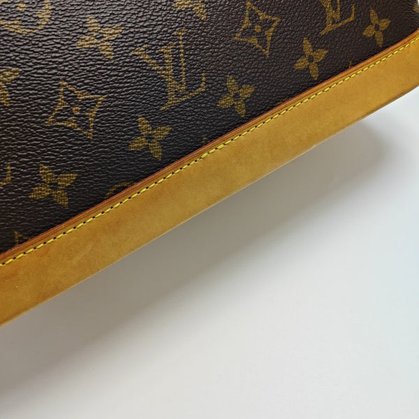 ALMA PM Monogram Coated Canvas Brown