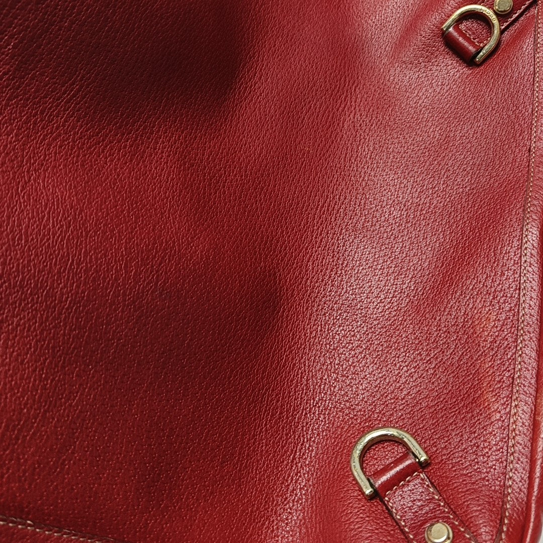 Abbey Calfskin Red