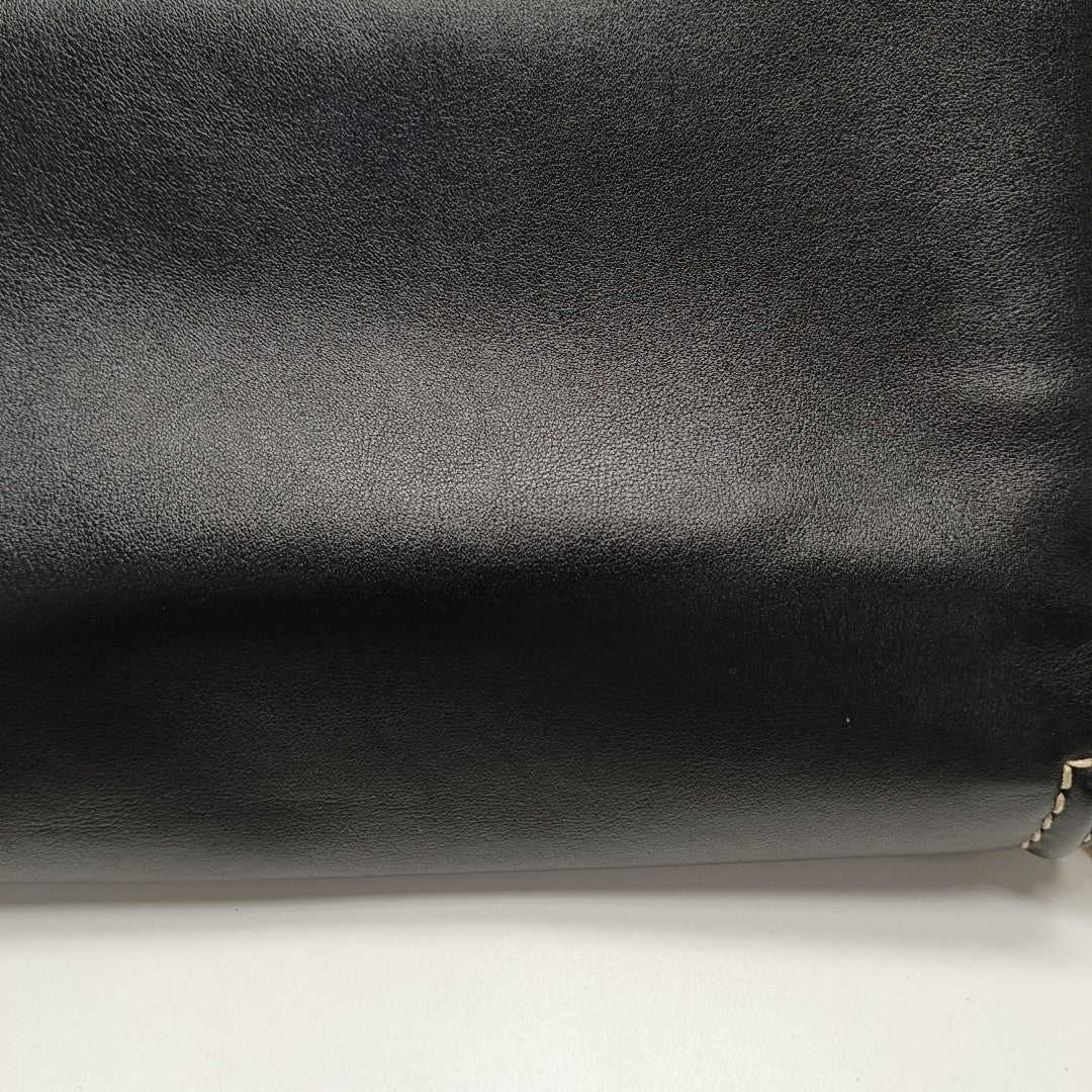 Calfskin Shoulder Bag Black