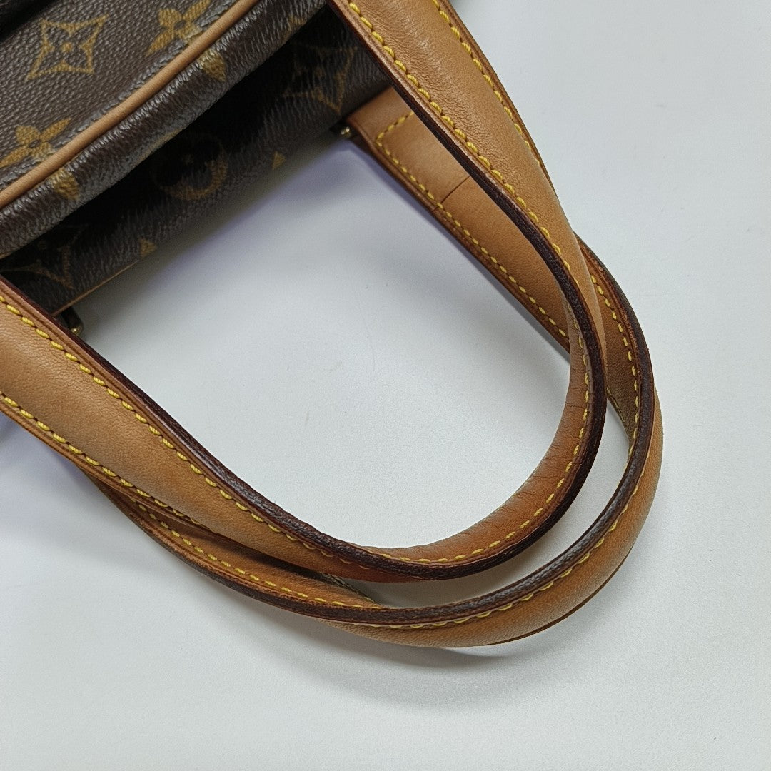EXCENTRI-CITE Monogram Coated Canvas Brown