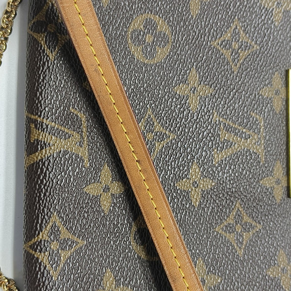 FAVORITE MM Monogram Coated Canvas Brown