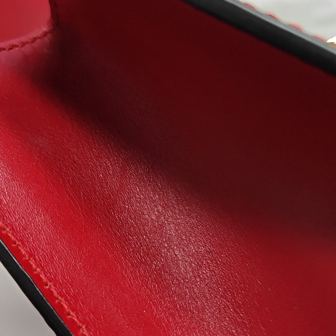 Padlock Small Monogram Calfskin Red