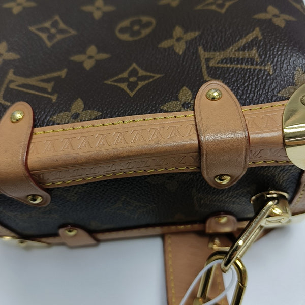 SIDE TRUNK MM Monogram Coated Canvas Brown