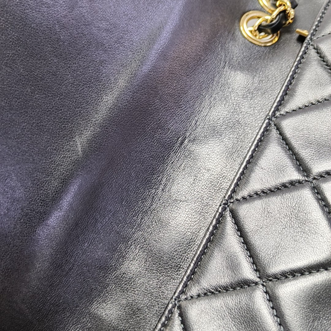 DOUBLE CC Quilted Lambskin Black