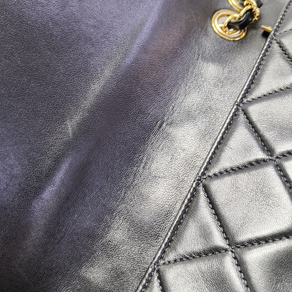 DOUBLE CC Quilted Lambskin Black