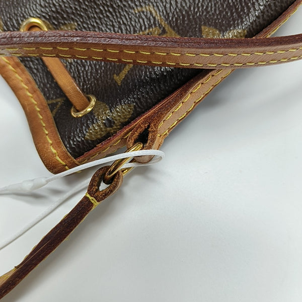 NÉONOÉ Nano Monogram Coated Canvas Brown