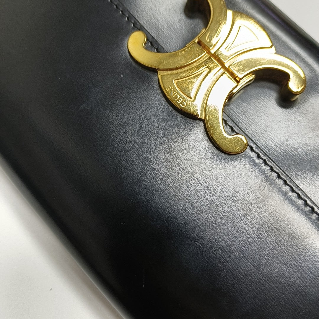 TRIOMPHE Small Calfskin Black