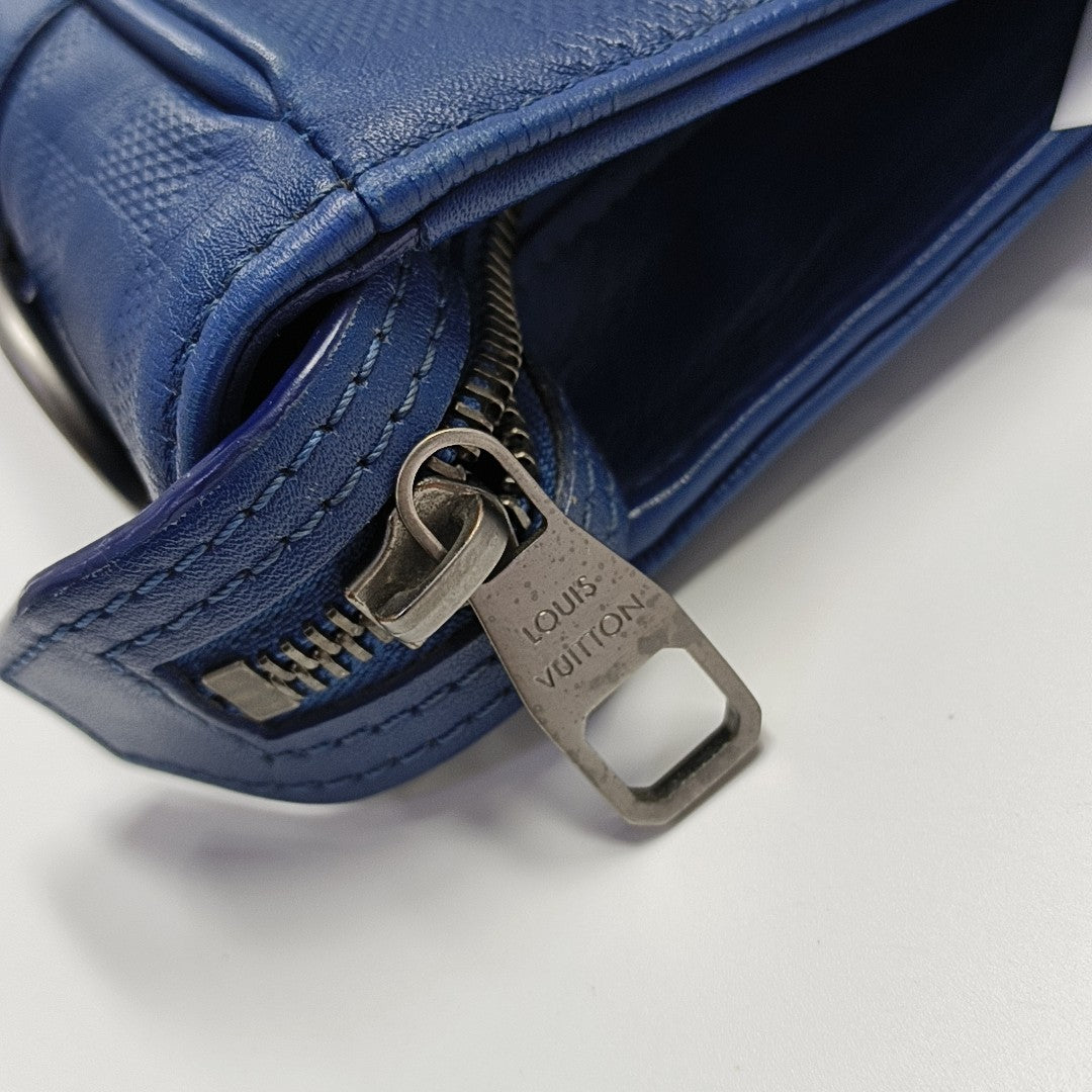 TADAO PM Damier Calfskin Blue