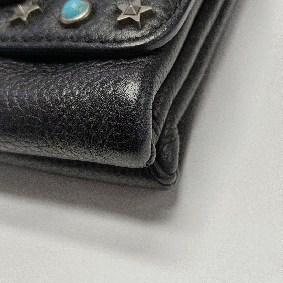 Calfskin Shoulder Bag Black