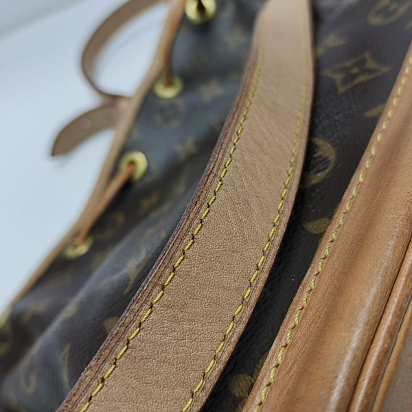 NOÉ BB Monogram Coated Canvas Brown