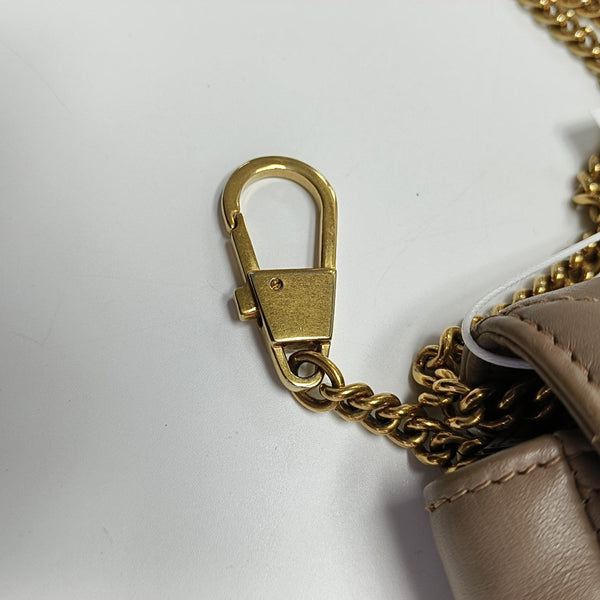 GG Marmont Mini Quilted Calfskin Beige
