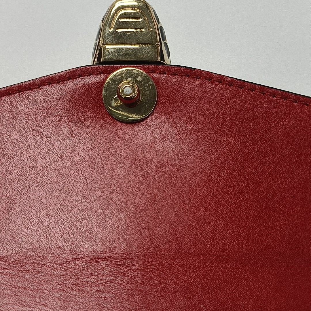 SERPENTI FOREVER Small Calfskin Red