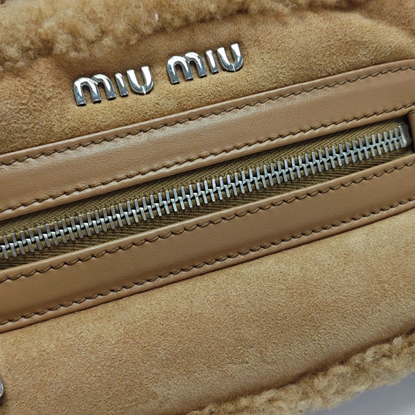 Suede Shoulder Bag Brown