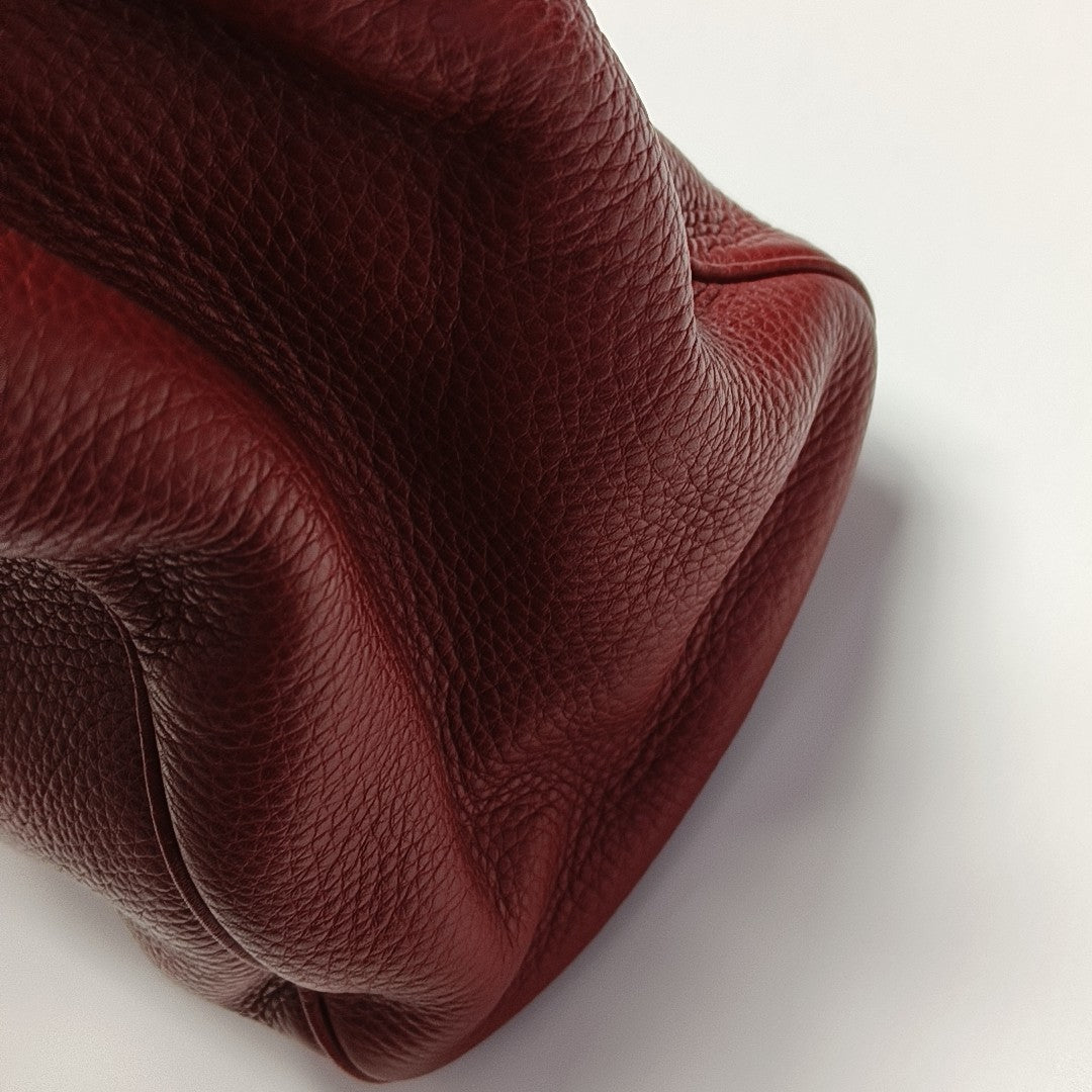 Bamboo 1947 Medium Calfskin Red