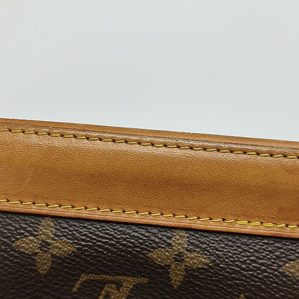 ALMA BB Monogram Coated Canvas Brown