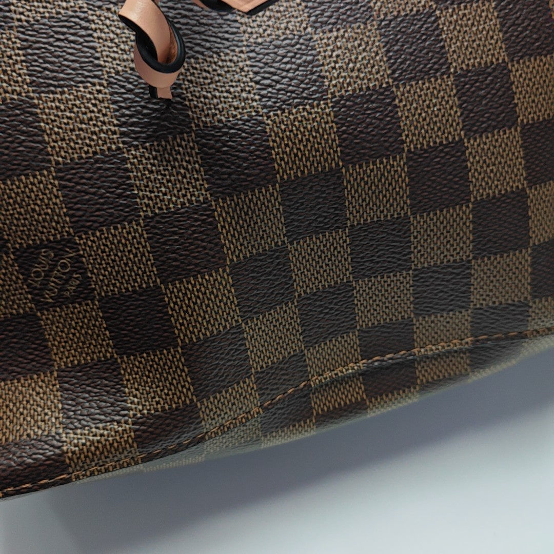 NÉONOÉ MM Damier Ebene Coated Canvas Brown