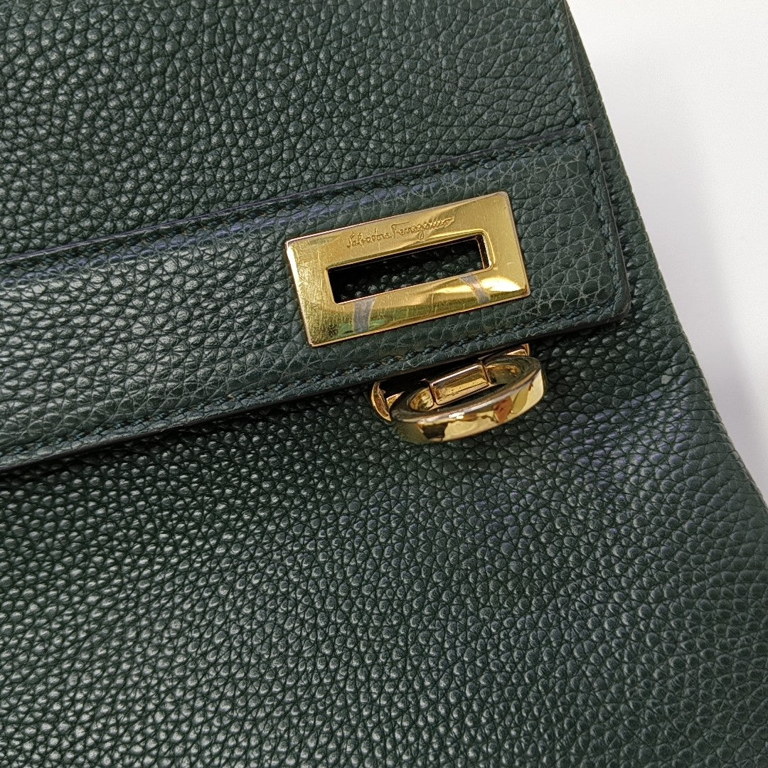 Calfskin Shoulder Bag Green