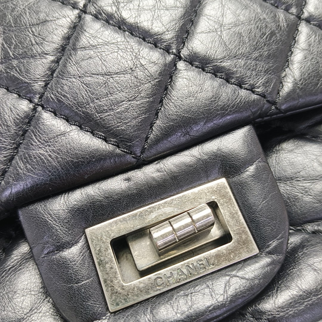 2.55 227 Quilted Calfskin Black